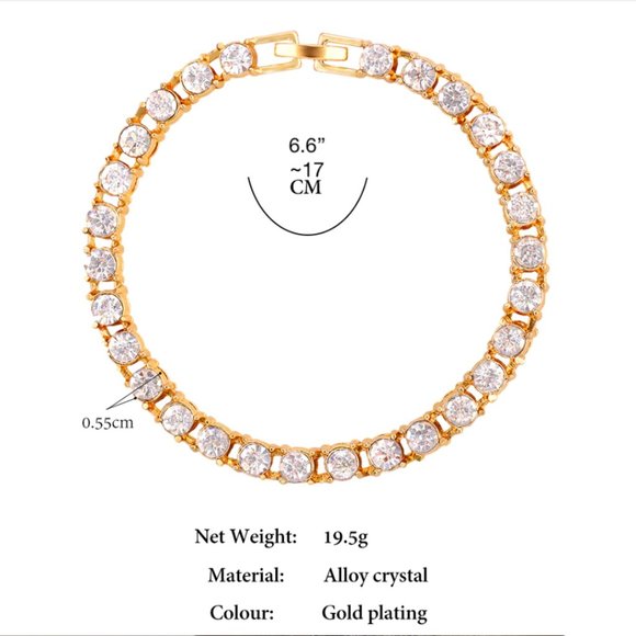 1pcs 8" Bracelet Emerald Crystals Square Box Chain - Picture 15 of 16